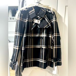 Coach tattersall trench coat